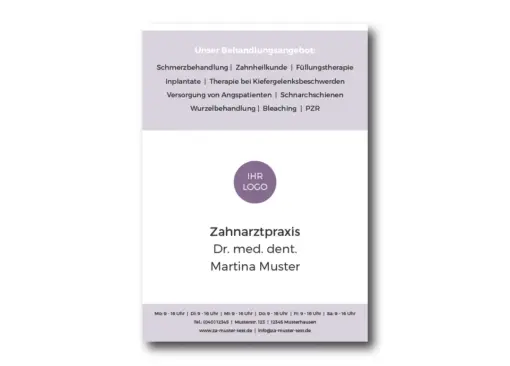 Terminzettel Violett: 2 Seiten bedruckt - Image 3