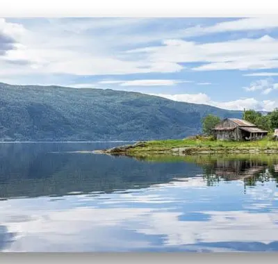 cabin at the lake