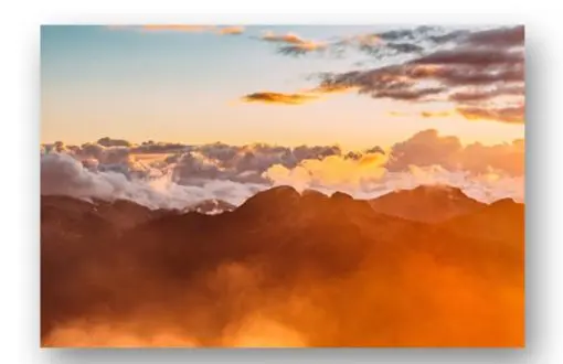 Colorful Mountains Wandbild