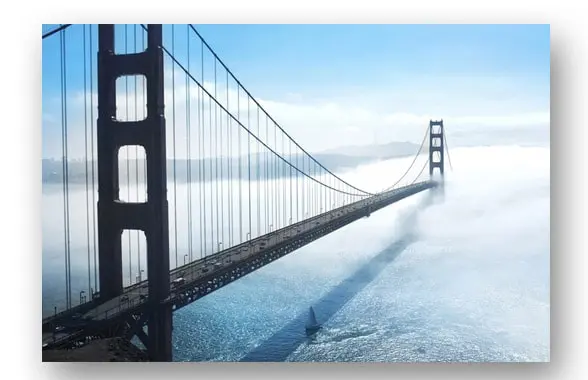 Golden Gate Bridge Wandbild 1 Golden Gate Bridge Wandbild