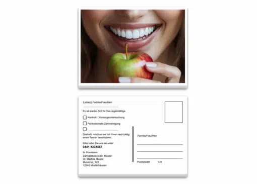Recallkarten - Motiv Red Apple