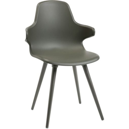 2 Topstar Schalenstühle T2020 mit Armlehnen FZ11SS-2 grau Kunststoff - Image 6