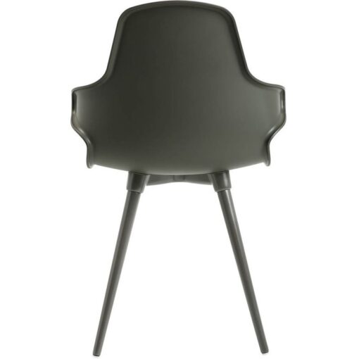 2 Topstar Schalenstühle T2020 mit Armlehnen FZ11SS-2 grau Kunststoff - Image 2