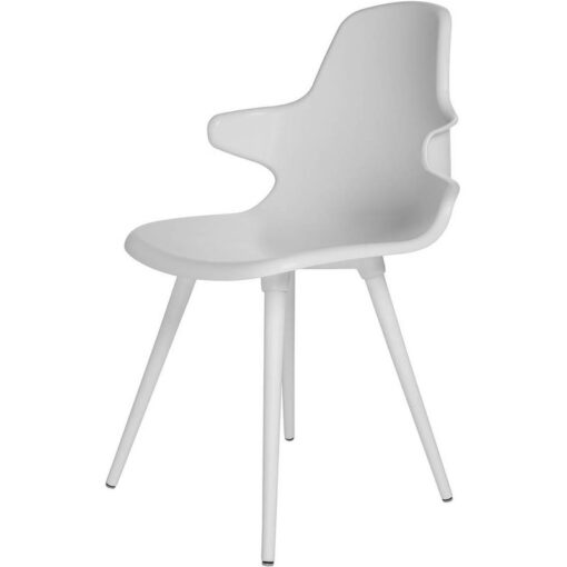 2 Topstar Schalenstühle T2020 mit Armlehnen FZ11SS-2 weiss Kunststoff - Image 3