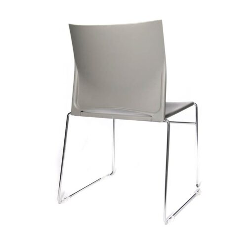4 Topstar Besucherstühle W-Chair CH490-0 grau Kunststoff - Image 3