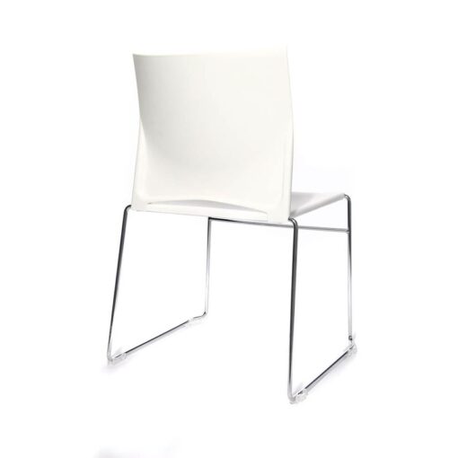 4 Topstar Besucherstühle W-Chair CH490-0 weiß Kunststoff - Image 5