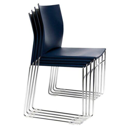4 Topstar Besucherstühle W-Chair CH490-0 schwarz Kunststoff - Image 6